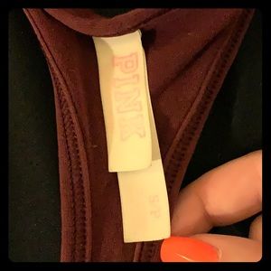 pink sports bra (size S)